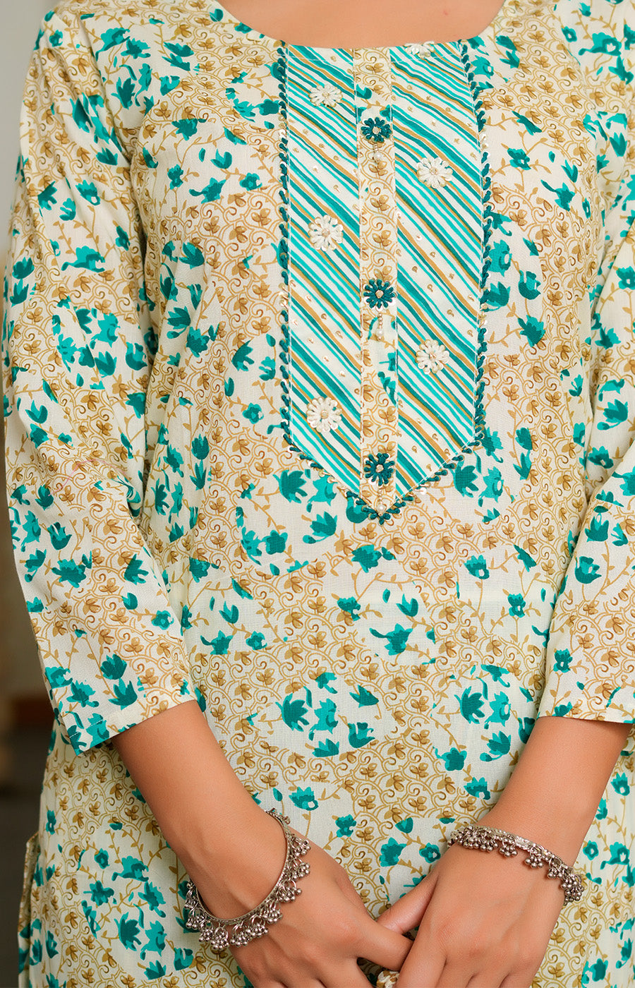 Sitara – Mint Green Printed Kurta Set