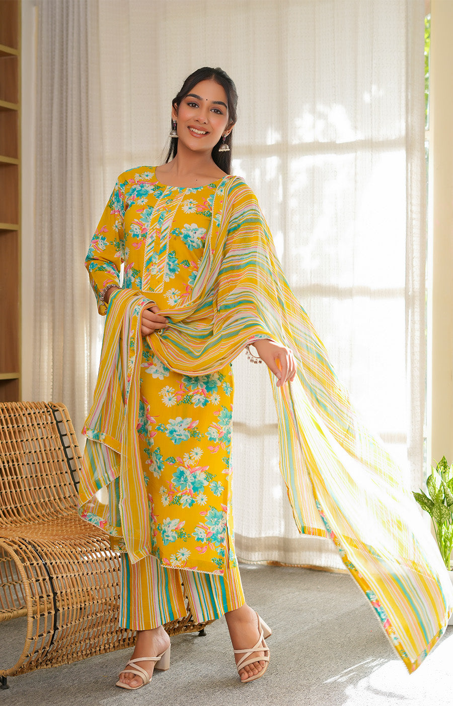 Advika – Sunshine Floral Co-ord Set