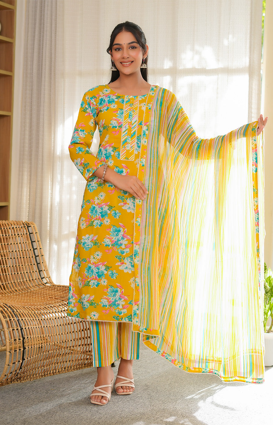 Advika – Sunshine Floral Co-ord Set