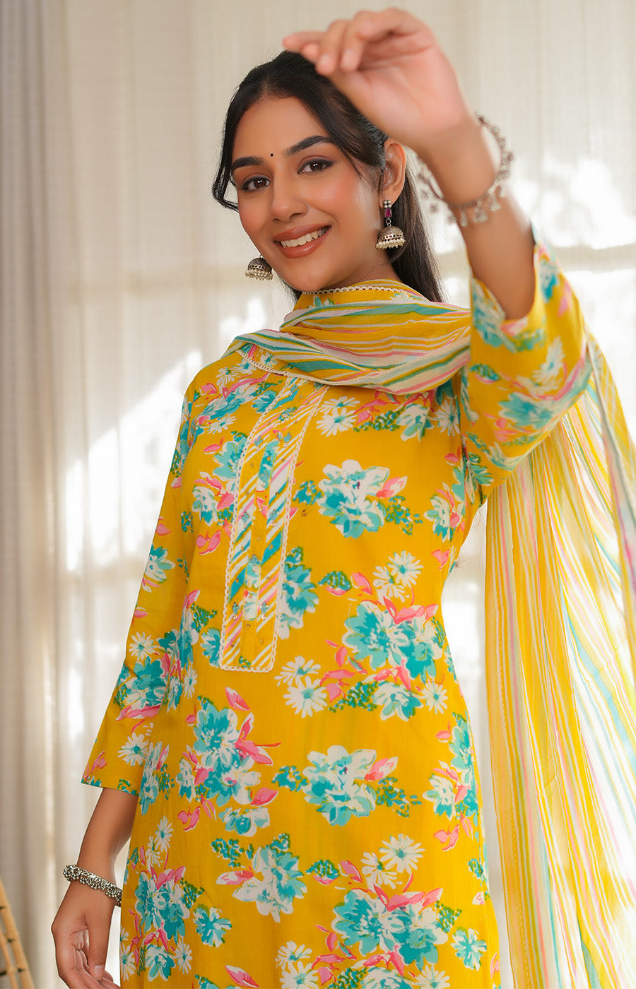 Advika – Sunshine Floral Co-ord Set