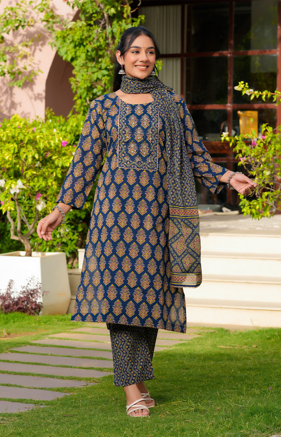 Meher – Black & Grey Printed Co-ord Set